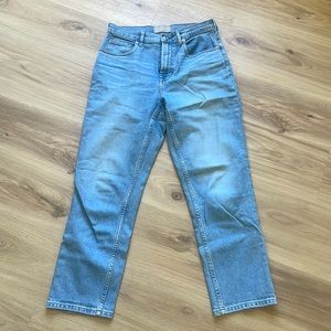 Everlane The Cheeky Jean Straight Leg High Rise Crop Denim EUC Sz 27